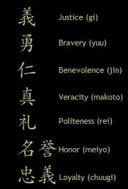 Bushido code: 7 virtues - The bushido code